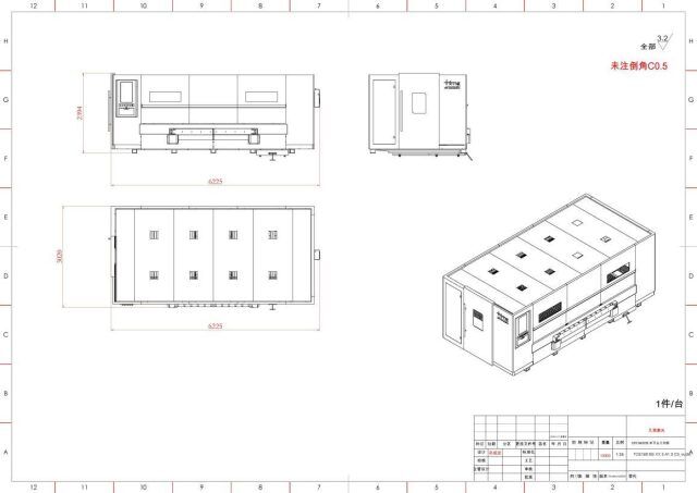 Laser Machine Layout Fully Enclosed Fiber Laser Cutting Machine with Exchange Table